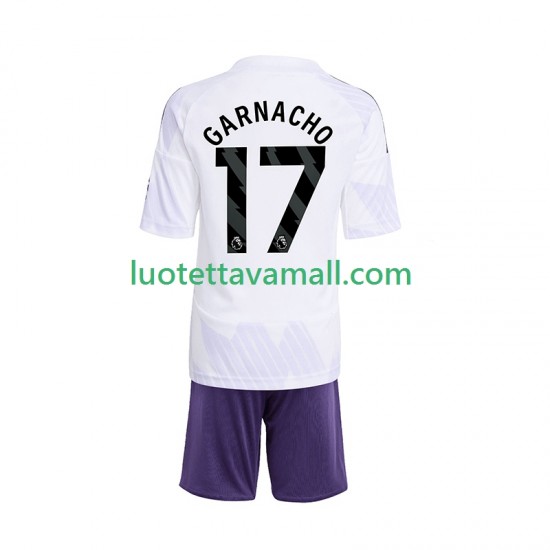 Lapset Manchester United Alejandro Garnacho 17 2025-2026 Lyhythihainen Fanipaita ,Vieras