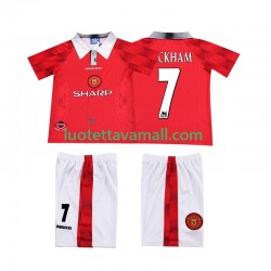 Lapset Manchester United BECKHAM 7 Retro 1996 1997 Lyhythihainen Fanipaita ,Koti