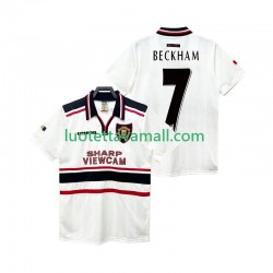 Miehet Manchester United Beckham 7 Retro 1998 1999 Lyhythihainen Fanipaita ,Vieras