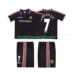 Lapset Manchester United Beckham 7 Retro 1998 1999 Lyhythihainen Fanipaita ,Vieras