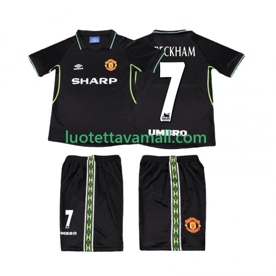 Lapset Manchester United Beckham 7 Retro 1998 1999 Lyhythihainen Fanipaita ,Kolmas