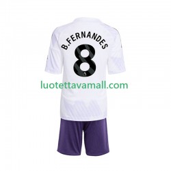 Lapset Manchester United Bruno Fernandes 8 2025-2026 Lyhythihainen Fanipaita ,Vieras