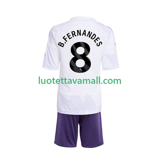 Lapset Manchester United Bruno Fernandes 8 2025-2026 Lyhythihainen Fanipaita ,Vieras