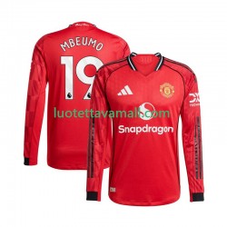 Miehet Manchester United Bryan Mbeumo 19 2025-2026 Pitkähihainen Fanipaita ,Koti