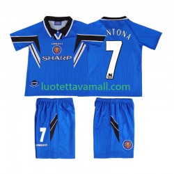 Lapset Manchester United CONTONA 7 Retro 1996 1998 Lyhythihainen Fanipaita ,Kolmas