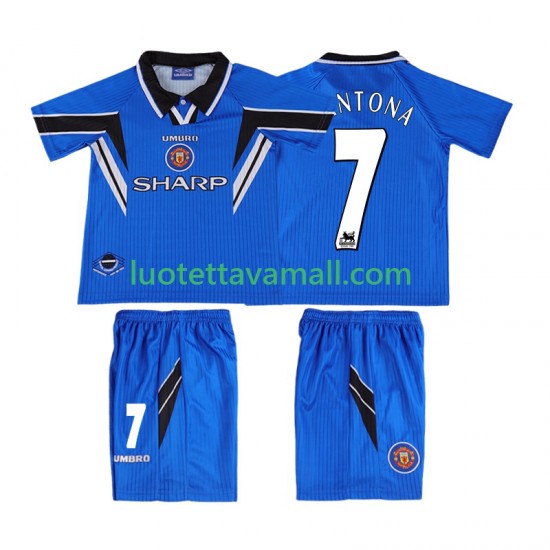 Lapset Manchester United CONTONA 7 Retro 1996 1998 Lyhythihainen Fanipaita ,Kolmas