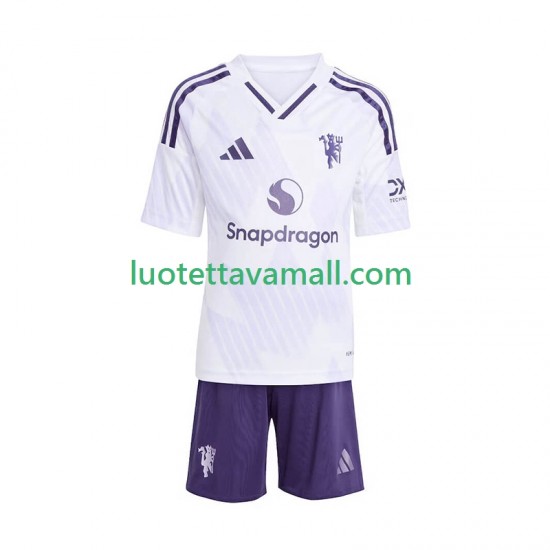 Lapset Manchester United 2025-2026 Lyhythihainen Fanipaita ,Vieras