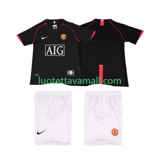 Lapset Manchester United Retro 2007 2008 Lyhythihainen Fanipaita ,Vieras