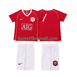 Lapset Manchester United Retro 2006 2007 Lyhythihainen Fanipaita ,Koti