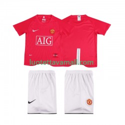 Lapset Manchester United Retro Premier League 2007 2008 Lyhythihainen Fanipaita ,Koti