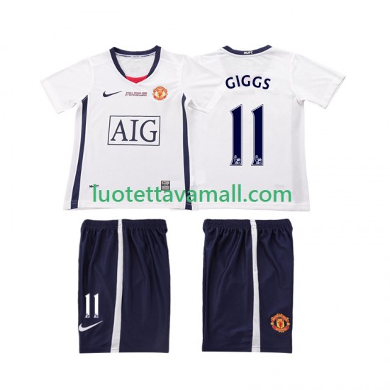 Lapset Manchester United GIGGS 11 Retro Champions League 2008 2009 Lyhythihainen Fanipaita ,Vieras