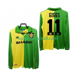 Miehet Manchester United GIGGS 11 Retro 1992 1994 Pitkähihainen Fanipaita ,Vieras