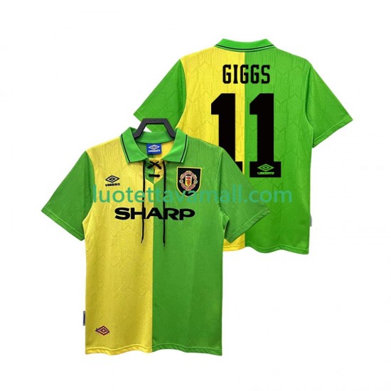 Miehet Manchester United GIGGS 11 Retro 1992 1994 Lyhythihainen Fanipaita ,Vieras