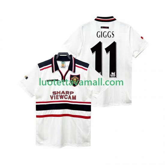 Miehet Manchester United GIGGS 11 Retro 1998 1999 Lyhythihainen Fanipaita ,Vieras