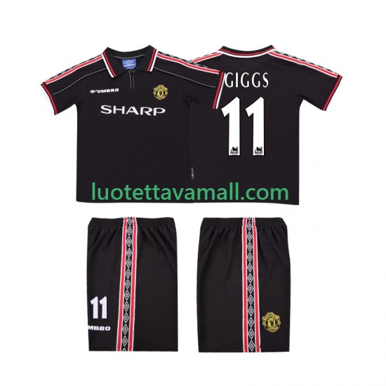 Lapset Manchester United GIGGS 11 Retro 1998 1999 Lyhythihainen Fanipaita ,Vieras