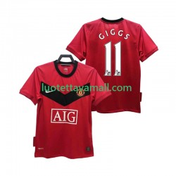 Miehet Manchester United GIGGS 11 Retro 2009 2010 Lyhythihainen Fanipaita ,Koti