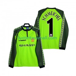 Miehet Manchester United Maalivahdin SCHMEICHEL 1 Retro 1998 2000 Pitkähihainen Fanipaita ,Koti