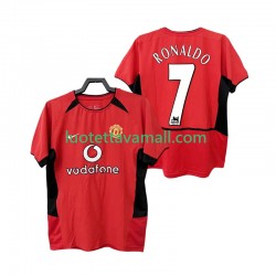 Miehet Manchester United RONALDO 7 Retro 2002 2004 Lyhythihainen Fanipaita ,Koti