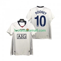 Miehet Manchester United ROONEY 10 Retro Champions League 2008 2009 Lyhythihainen Fanipaita ,Vieras