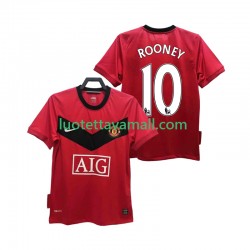 Miehet Manchester United ROONEY 10 Retro 2009 2010 Lyhythihainen Fanipaita ,Koti