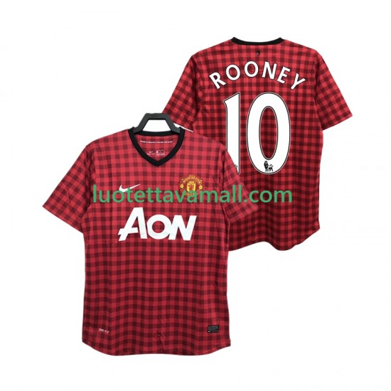 Miehet Manchester United ROONEY 10 Retro 2012 2013 Lyhythihainen Fanipaita ,Koti