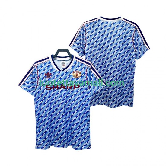 Miehet Manchester United Retro 1990 1992 Lyhythihainen Fanipaita ,Vieras