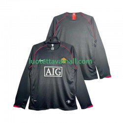 Miehet Manchester United Retro 2007 2008 Pitkähihainen Fanipaita ,Vieras