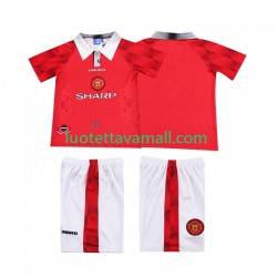 Lapset Manchester United Retro 1996 1997 Lyhythihainen Fanipaita ,Koti