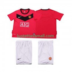 Lapset Manchester United Retro 2009 2010 Lyhythihainen Fanipaita ,Koti