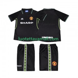 Lapset Manchester United Retro 1998 1999 Lyhythihainen Fanipaita ,Kolmas