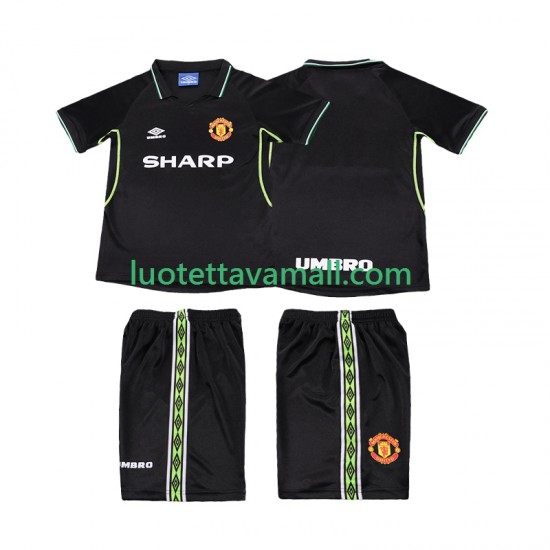 Lapset Manchester United Retro 1998 1999 Lyhythihainen Fanipaita ,Kolmas
