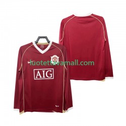 Miehet Manchester United Retro 2006 2007 Pitkähihainen Fanipaita ,Koti