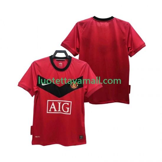 Miehet Manchester United Retro 2009 2010 Lyhythihainen Fanipaita ,Koti