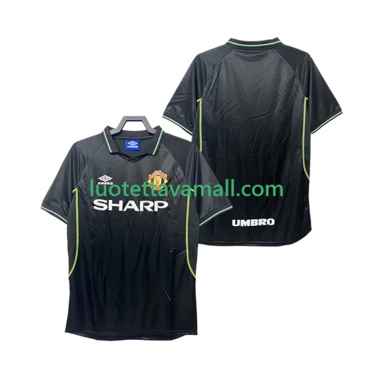 Miehet Manchester United Retro 1998 1999 Lyhythihainen Fanipaita ,Kolmas