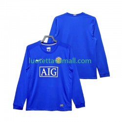 Miehet Manchester United Retro 2008 2009 Pitkähihainen Fanipaita ,Kolmas