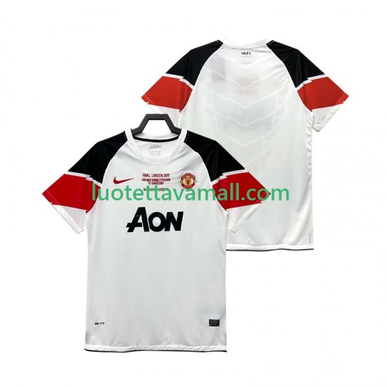 Miehet Manchester United Retro Champions League 2011 2012 Lyhythihainen Fanipaita ,Kolmas