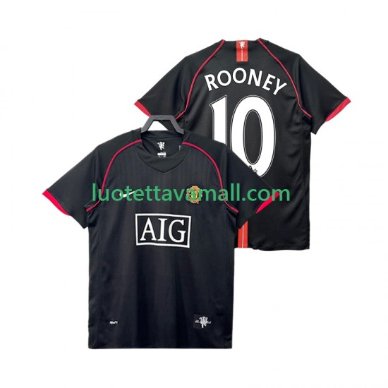Miehet Manchester United Rooney 10 Retro 2007 2008 Lyhythihainen Fanipaita ,Vieras