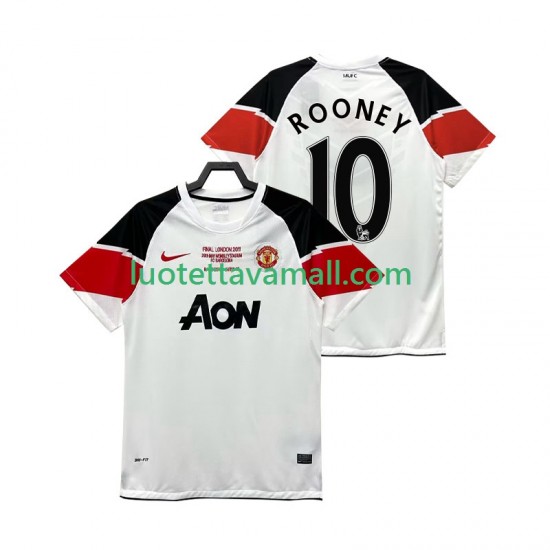 Miehet Manchester United Rooney 10 Retro Champions League 2011 2012 Lyhythihainen Fanipaita ,Kolmas