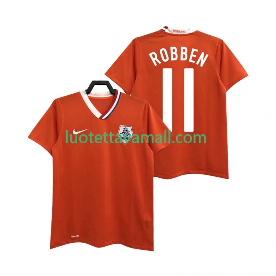 Miehet Alankomaat ROBBEN 11 Retro 2008 Lyhythihainen Fanipaita ,Koti