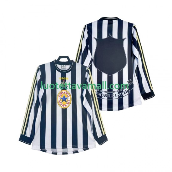 Miehet Newcastle United Retro 1997 1999 Pitkähihainen Fanipaita ,Koti