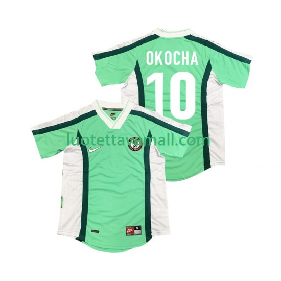 Miehet Nigeria OKOCHA 10 Retro 1998 Lyhythihainen Fanipaita ,Koti