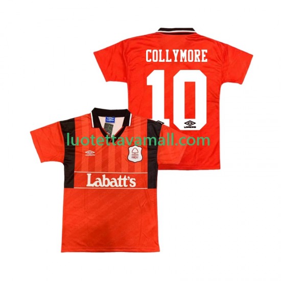 Miehet Nottingham Forest COLLYMORE 10 Retro 1994 1995 Lyhythihainen Fanipaita ,Koti