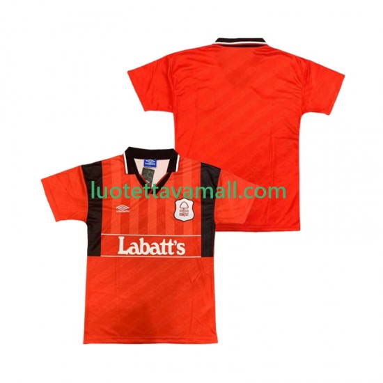 Miehet Nottingham Forest Retro 1994 1995 Lyhythihainen Fanipaita ,Koti