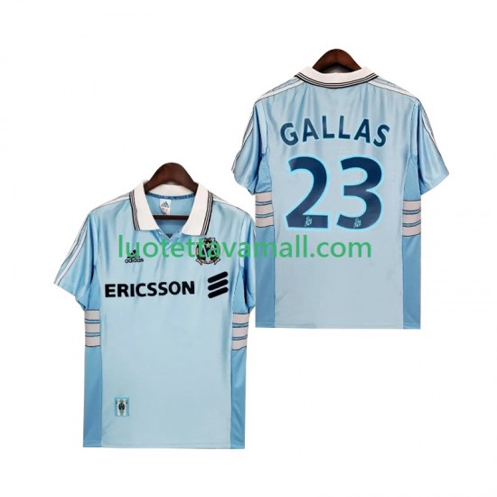 Miehet Olympique de Marseille Gallas 23 Retro 1998 1999 Lyhythihainen Fanipaita ,Vieras
