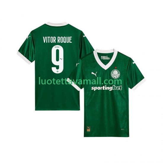 Miehet Palmeiras Vitor Roque 9 2025-2026 Lyhythihainen Fanipaita ,Koti