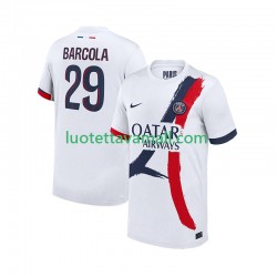 Miehet Paris Saint-Germain Bradley Barcola 29 2025-2026 Lyhythihainen Fanipaita ,Vieras