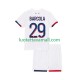 Lapset Paris Saint-Germain Bradley Barcola 29 2025-2026 Lyhythihainen Fanipaita ,Vieras