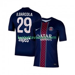 Miehet Paris Saint-Germain Bradley Barcola 29 2025-2026 Lyhythihainen Fanipaita ,Koti