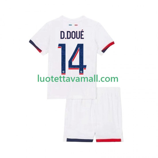 Lapset Paris Saint-Germain Desire Doue 14 2025-2026 Lyhythihainen Fanipaita ,Vieras