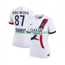 Miehet Paris Saint-Germain Joao Neves 87 2025-2026 Lyhythihainen Fanipaita ,Vieras